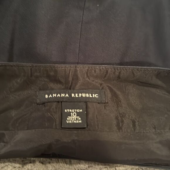 Banana Republic Stretch  Navy Mini Skirt Size 10 - Picture 3 of 8